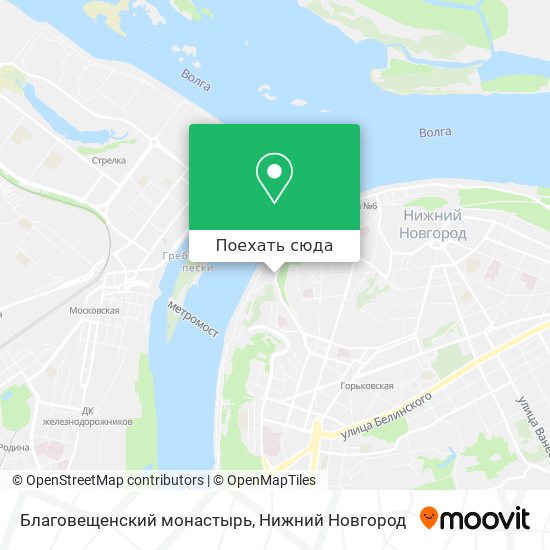 Карта Благовещенский монастырь