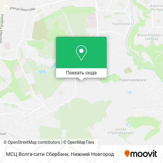 Карта МСЦ  Волга-сити  Сбербанк