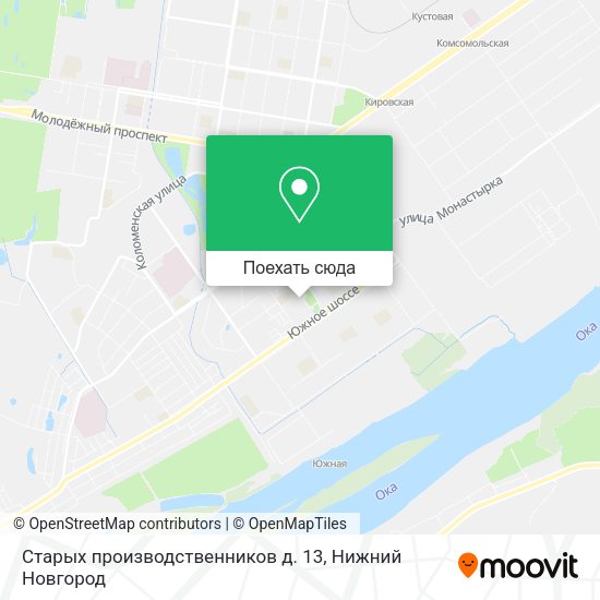 Карта Старых производственников д. 13