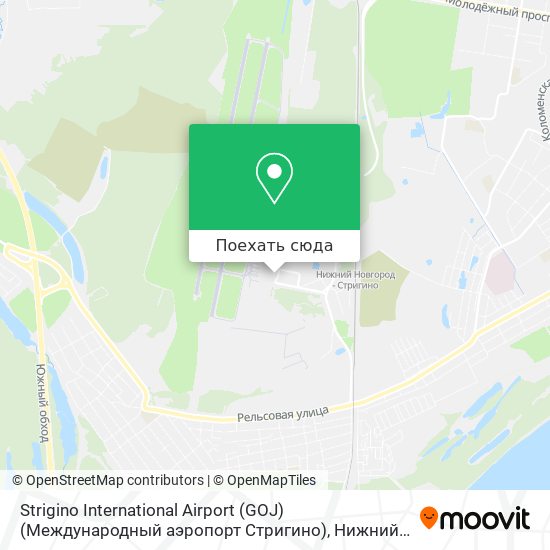 Карта Strigino International Airport (GOJ) (Международный аэропорт Стригино)