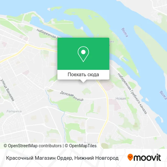 Карта Красочный Магазин Ордер