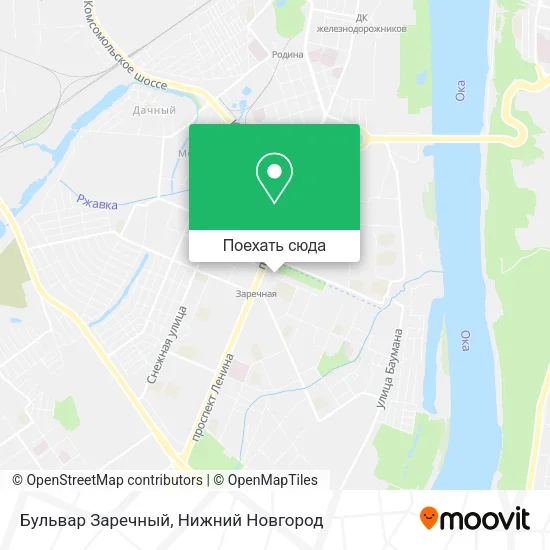 Карта Бульвар Заречный