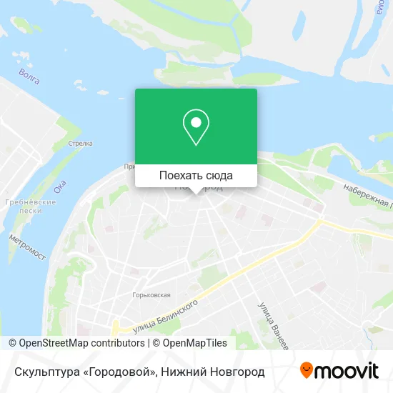 Карта Скульптура «Городовой»