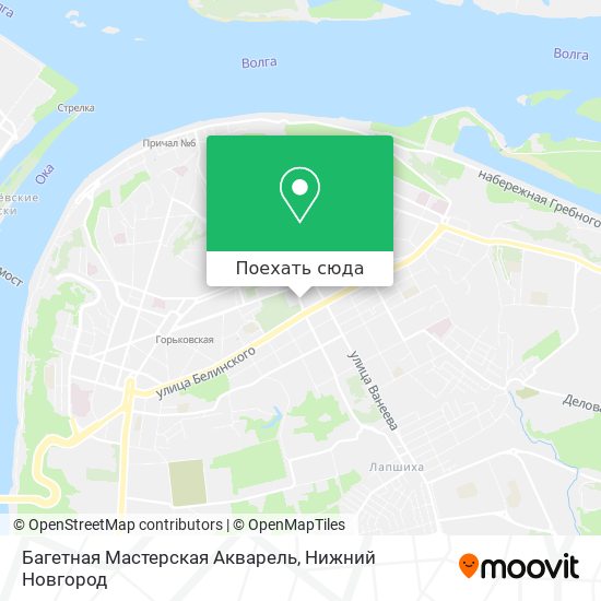 Карта Багетная Мастерская Акварель