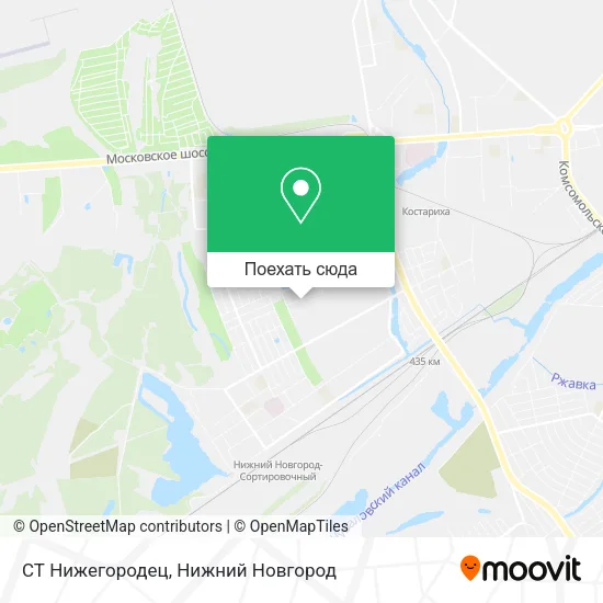 Карта СТ  Нижегородец