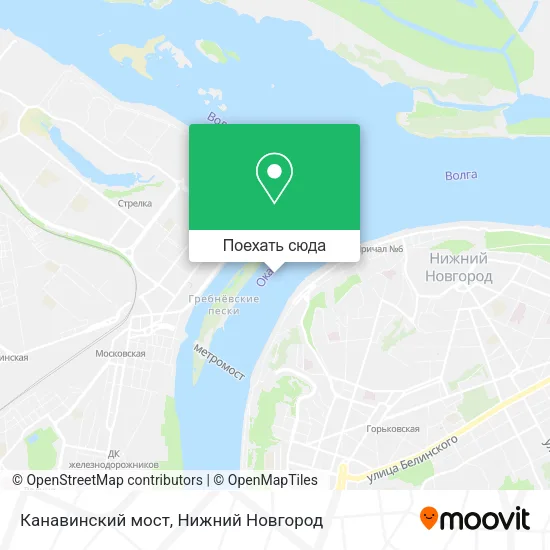 Карта Канавинский мост