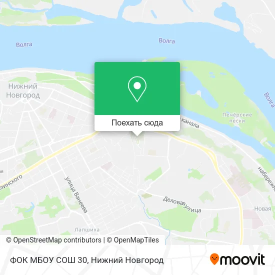 Карта ФОК МБОУ СОШ 30