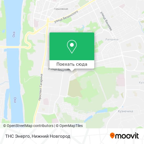 Карта ТНС Энерго