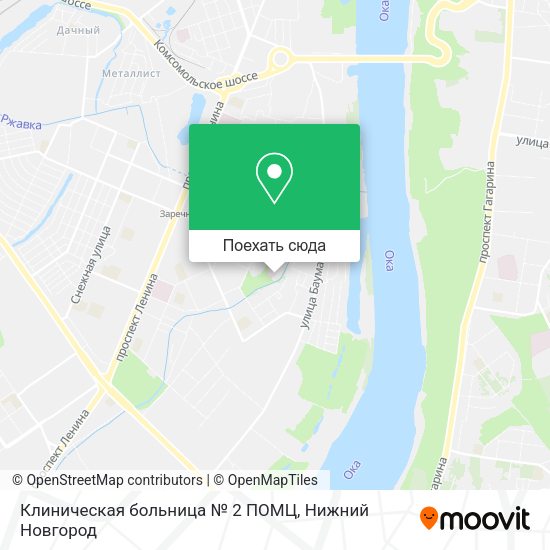 Карта Клиническая больница № 2 ПОМЦ
