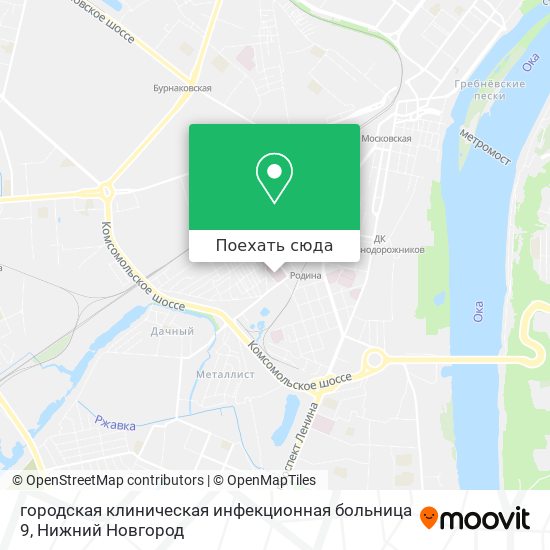 Карта городская клиническая инфекционная больница 9