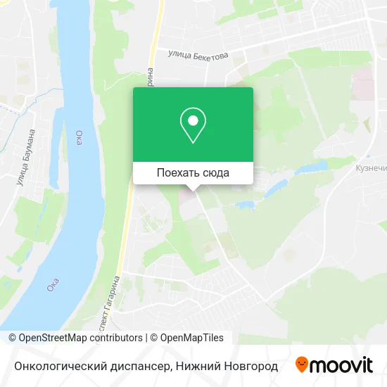 Карта Онкологический диспансер