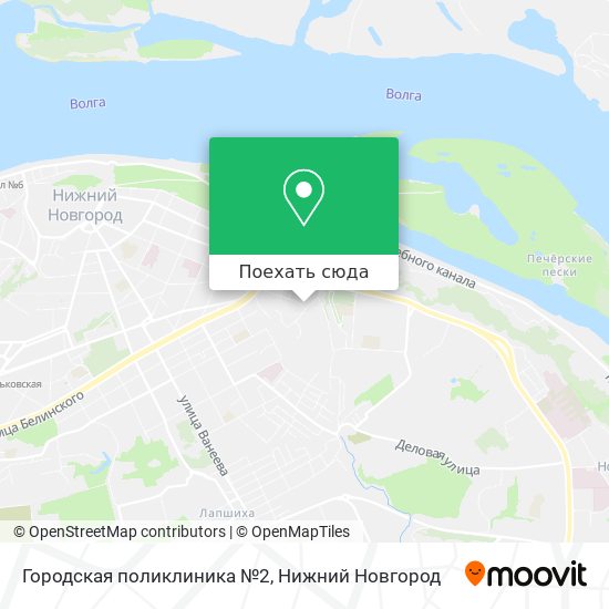 Карта Городская поликлиника №2