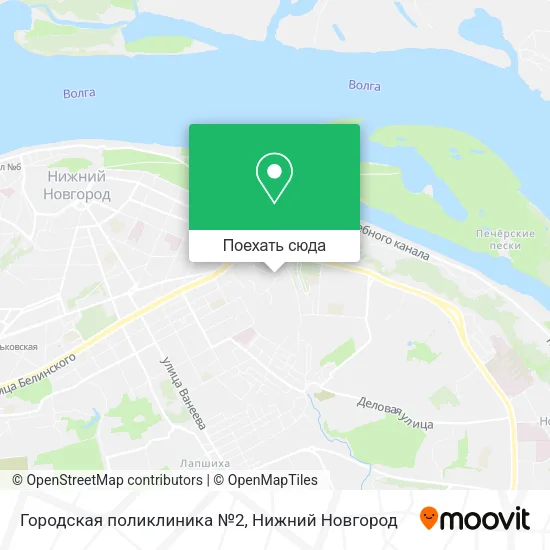 Карта Городская поликлиника №2