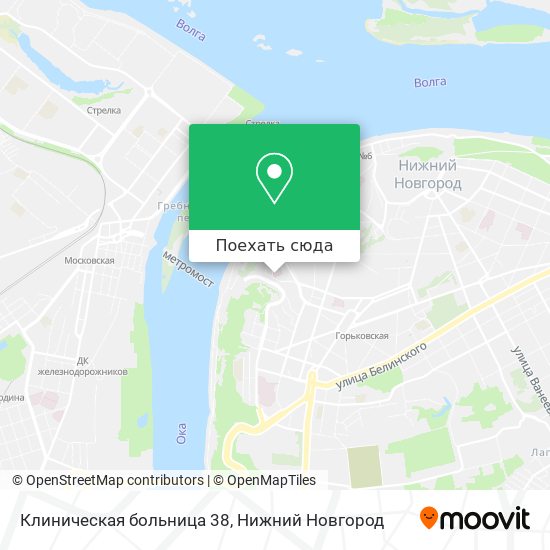 Карта Клиническая больница 38