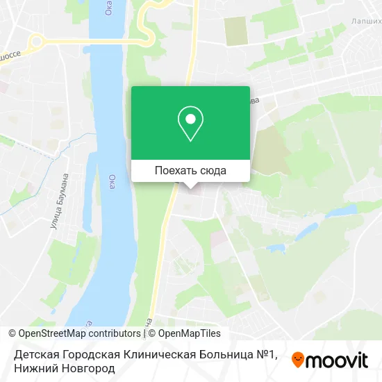 Карта Детская Городская Клиническая Больница №1