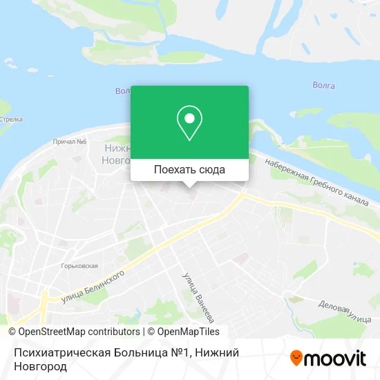 Карта Психиатрическая Больница №1
