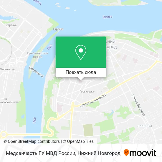 Карта Медсанчасть ГУ МВД России