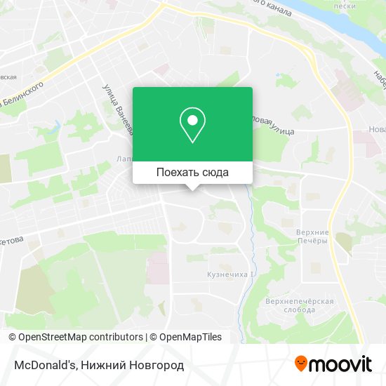 Карта McDonald's