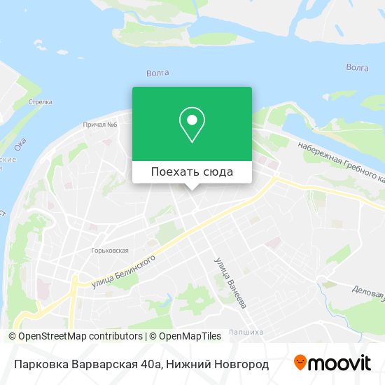 Карта Парковка Варварская 40а