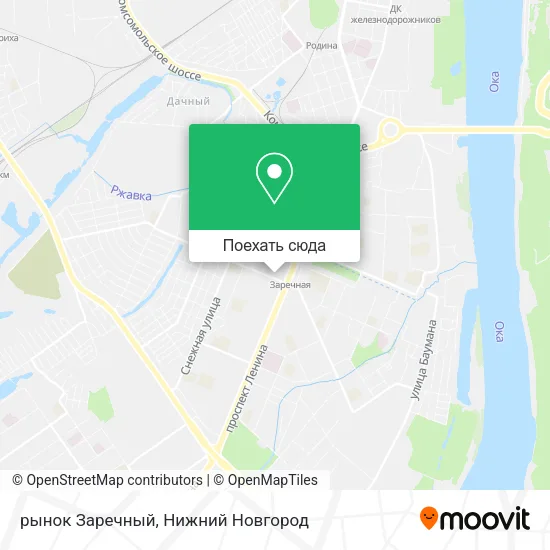 Карта рынок Заречный