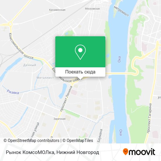 Карта Рынок  КомсоМОЛка