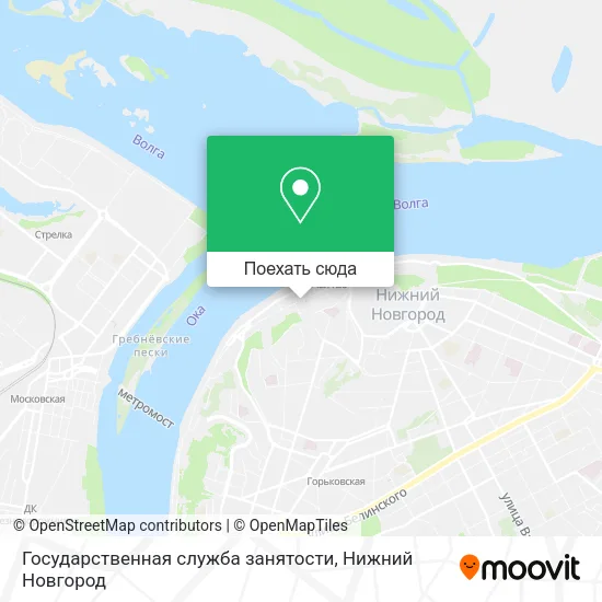 Карта Государственная служба занятости