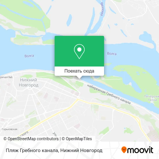 Карта Пляж Гребного канала