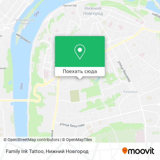 Карта Family Ink Tattoo