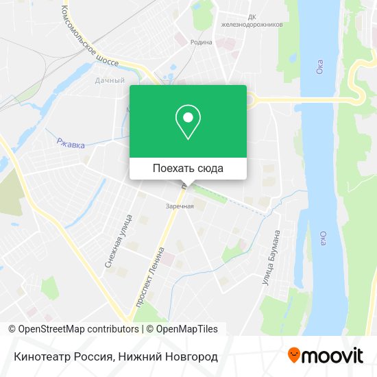 Карта Кинотеатр Россия