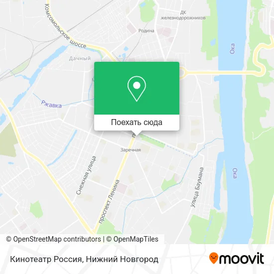 Карта Кинотеатр Россия