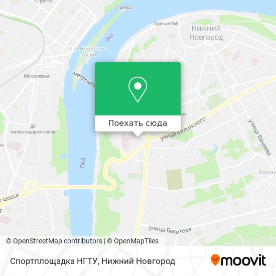 Карта Спортплощадка НГТУ