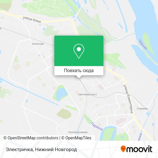 Карта Электричка