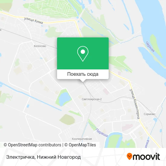 Карта Электричка