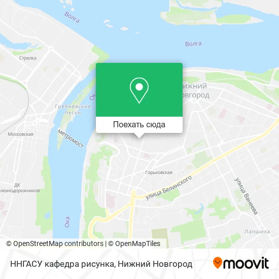 Карта ННГАСУ кафедра рисунка
