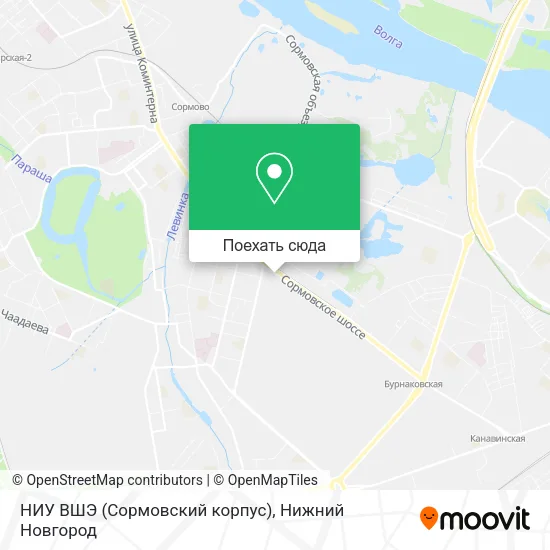 Карта НИУ ВШЭ (Сормовский корпус)
