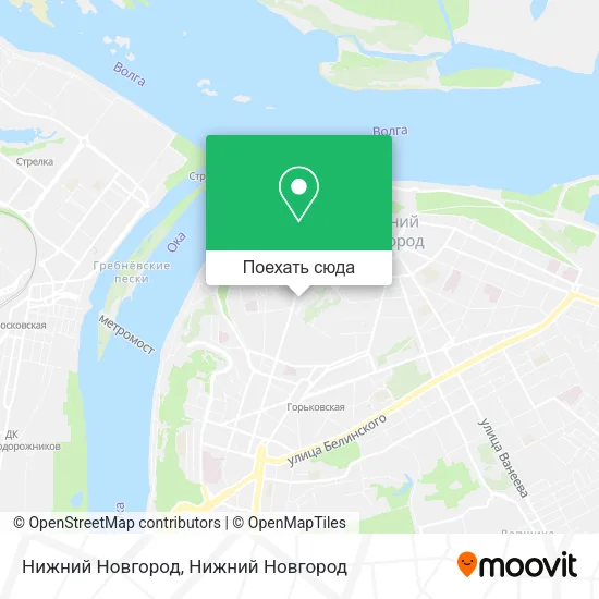 Карта Нижний Новгород