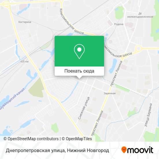 Карта Днепропетровская улица