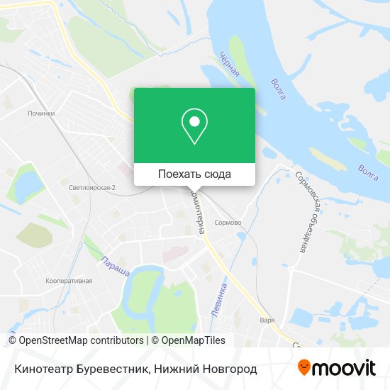 Карта Кинотеатр Буревестник