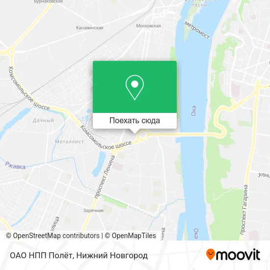 Карта ОАО НПП Полёт