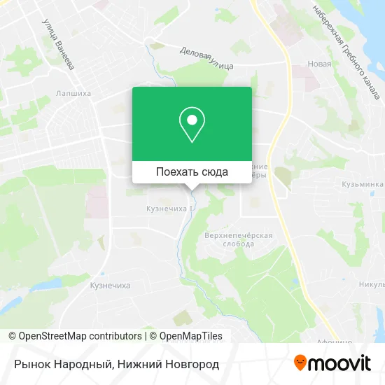 Карта Рынок Народный