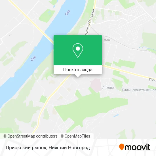 Карта Приокский рынок