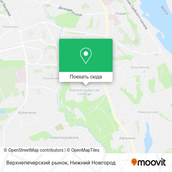 Карта Верхнепечерский рынок