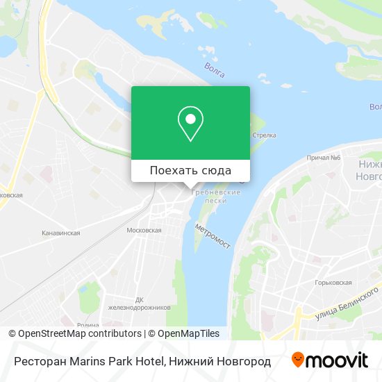 Карта Ресторан Marins Park Hotel