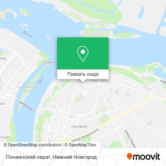 Карта Почаинский овраг