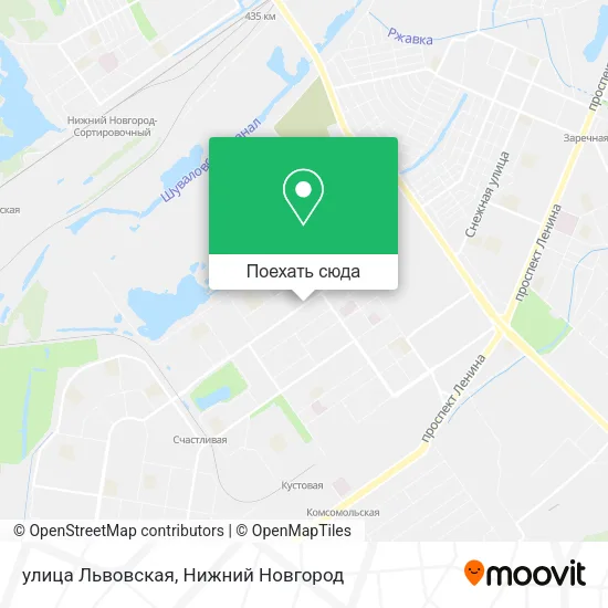 Карта улица Львовская