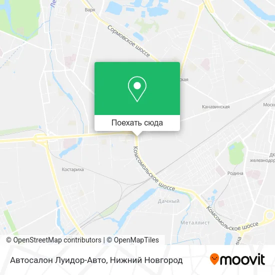 Карта Автосалон Луидор-Авто