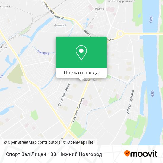 Карта Спорт Зал Лицей 180