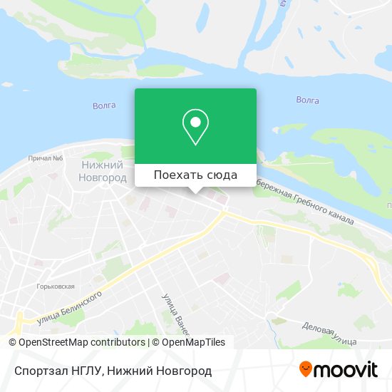 Карта Спортзал НГЛУ