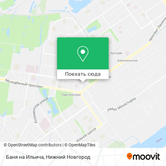Карта Баня на Ильича