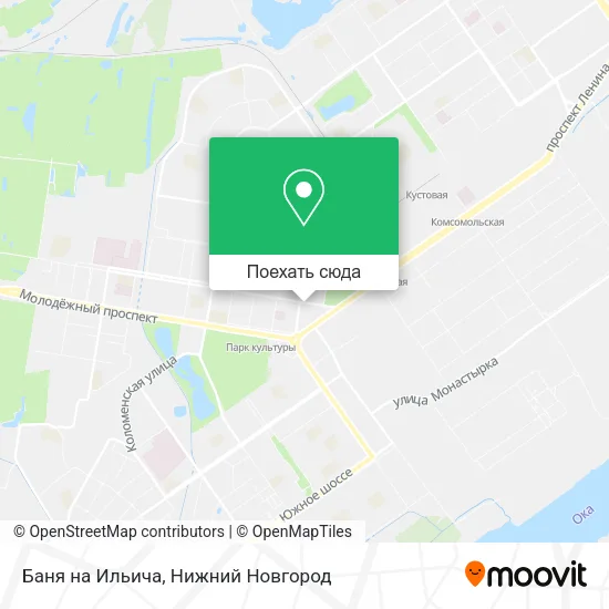 Карта Баня на Ильича